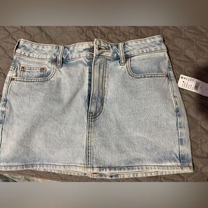 Ella Soft Blue Denim Skirt